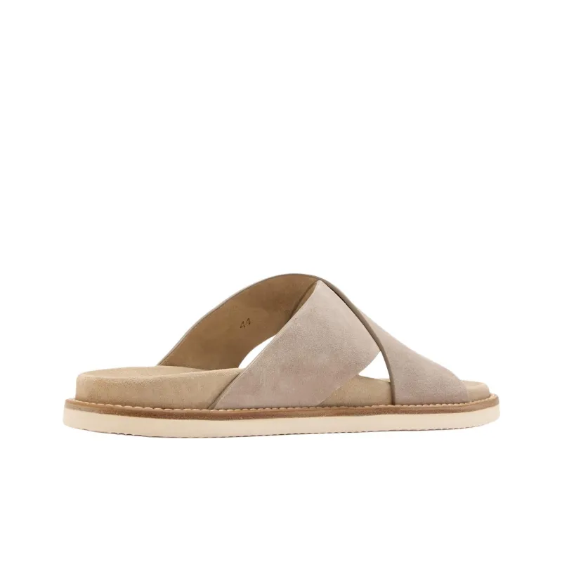 Brunello Cucinelli Slide Slippers Men's Beige-2