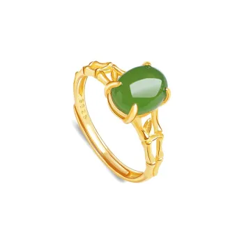 YINXIANGMOU Hetian Jade Rings Jasper Women's
