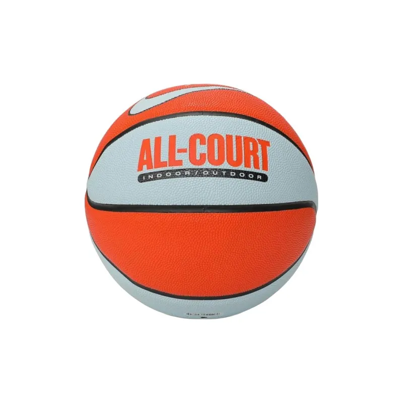 Nike Artificial Leather Basketball Orange Gray Size 7 Training Unisex-1