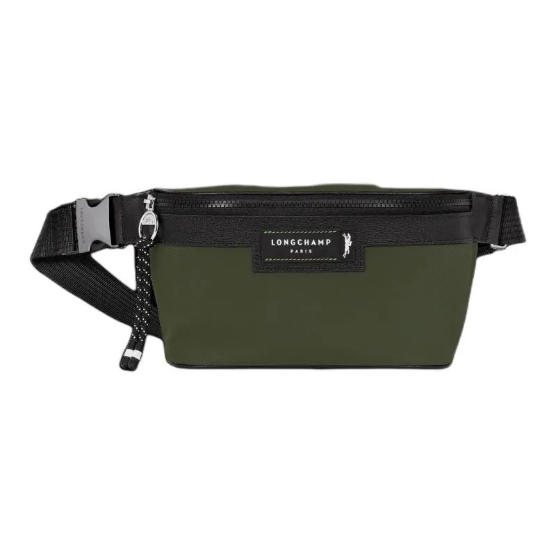 LONGCHAMP Le Pliage Energy Recycled Polyamide Canvas Shoulder Bags Fanny Pack Medium Size Men's Khaki Green-1
