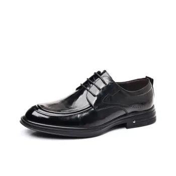 Kaltendin Top Grain Sheepskin Dress Shoes Men's Black