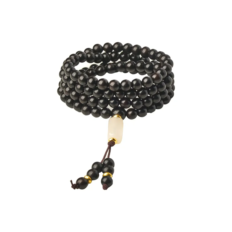 ZUIWENGLANGYASHANWENCHUANG Ebony Wooden Bracelets Unisex-0