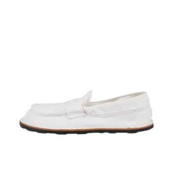 MOSCHINO Round Toe Slip On Loafers