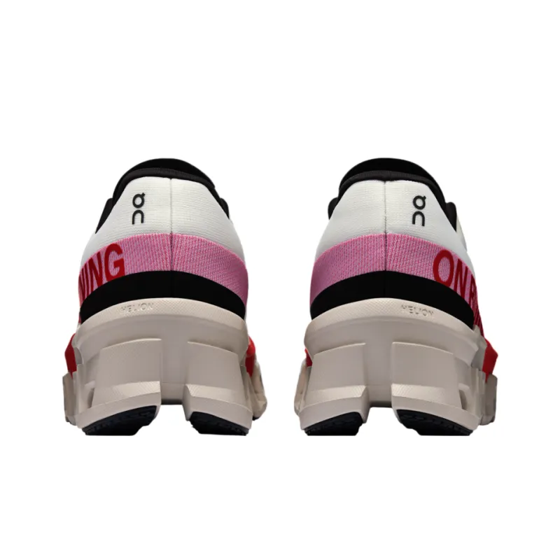 On Women's CloudmOnster 2 'Ivory Silver Red' Women's-3