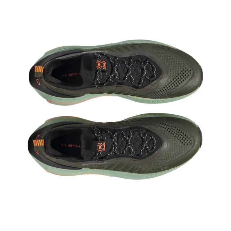 Under Armour Phantom 4 Anti Slip Wear Resistant Low Top Casual Shoes Men's Green Black-3