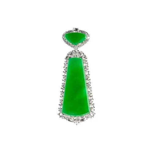 Click Glutinous Jade Jadeite Pendants Unisex