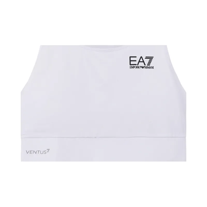 EMPORIO ARMANI Logo Printed Square Neck Sports Bra-5