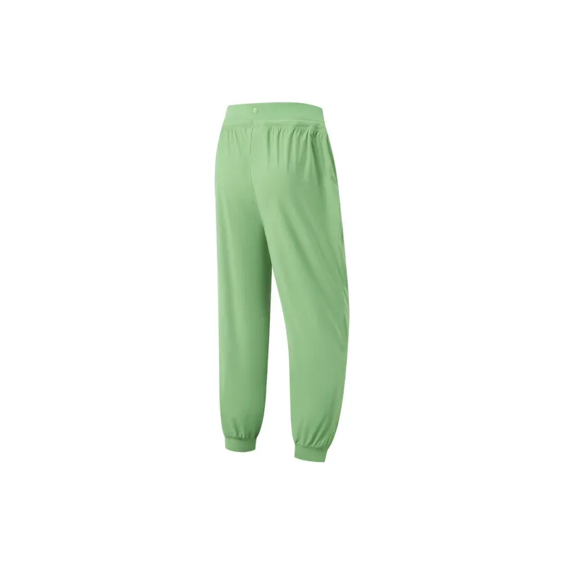 LiNing Knitted Sports Pants Women's Stone Moss Green-1