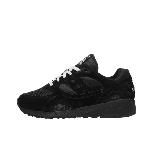 Saucony Shadow 6000 Black White Tongue Logo