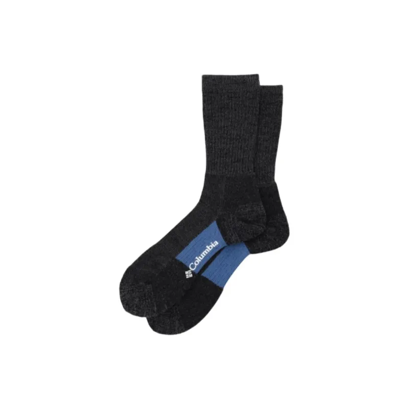 Columbia Johns Hill Knee-High Socks Unisex 2 Pack Black Gray Color-0