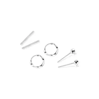 COPI S999 Fine Silver Stud Earrings Unisex