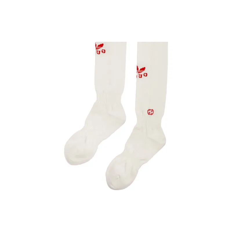 GUCCI Knee-High Socks Men's White-2