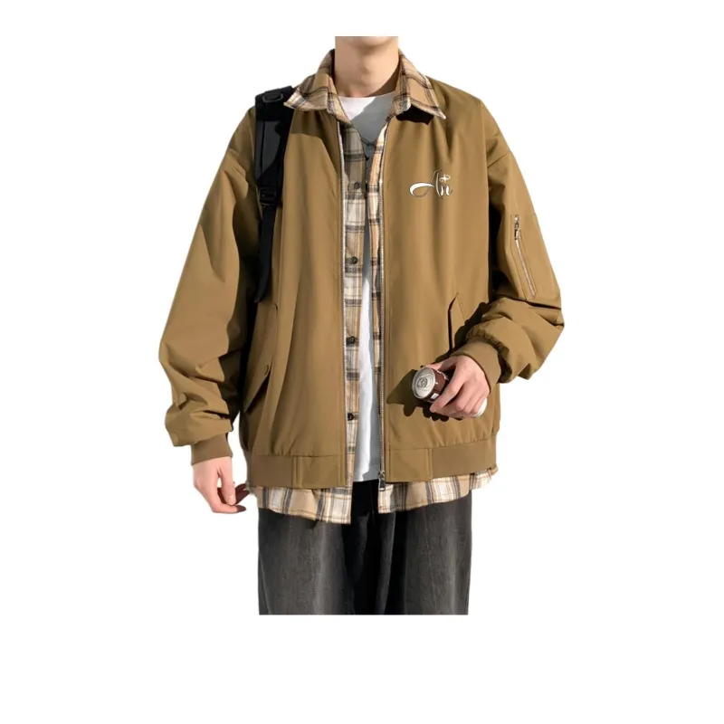 Anyveiw Jackets Coats Unisex Brown-2