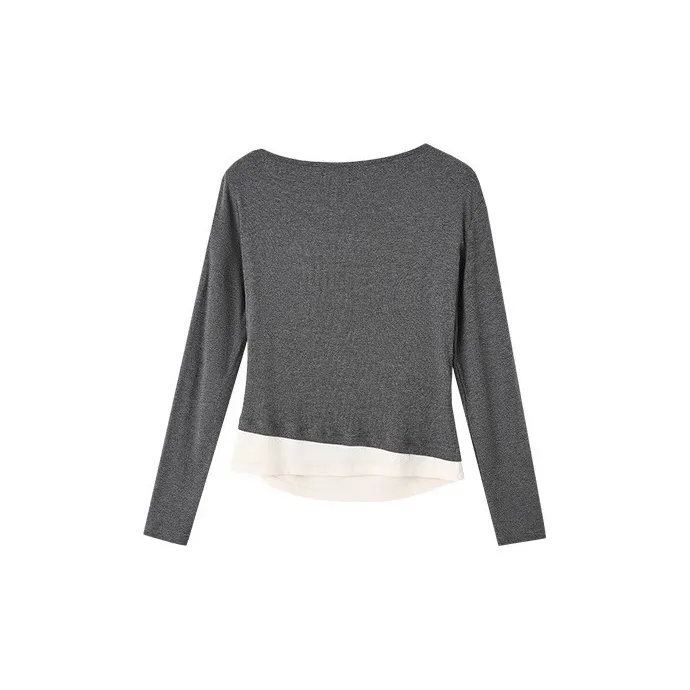 HDFULERN T Shirts Women's Gray-1