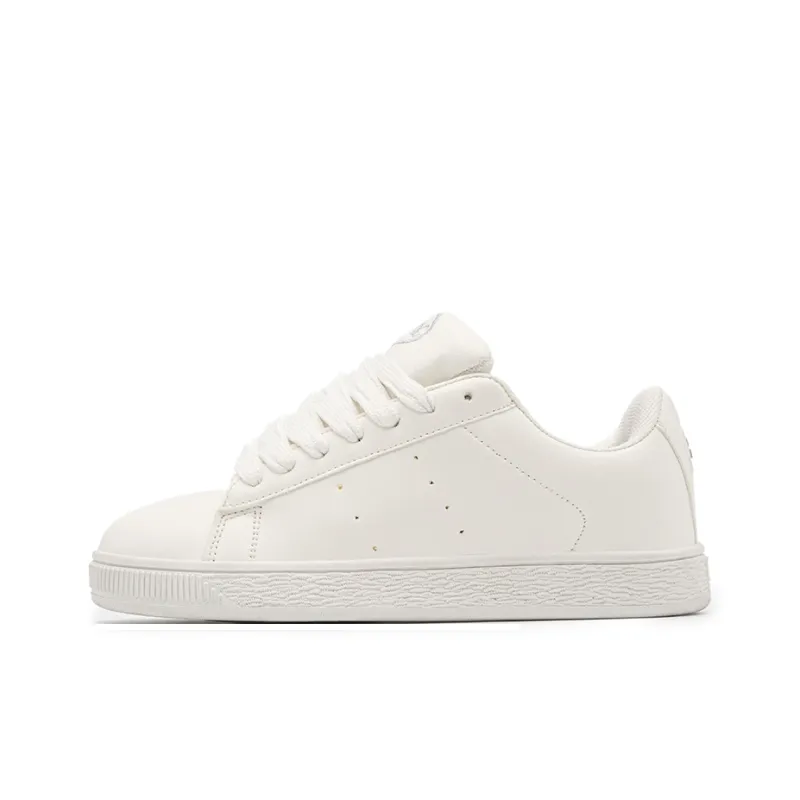 HUANAI Low-Top Skateboard Shoes Unisex Milk White-1