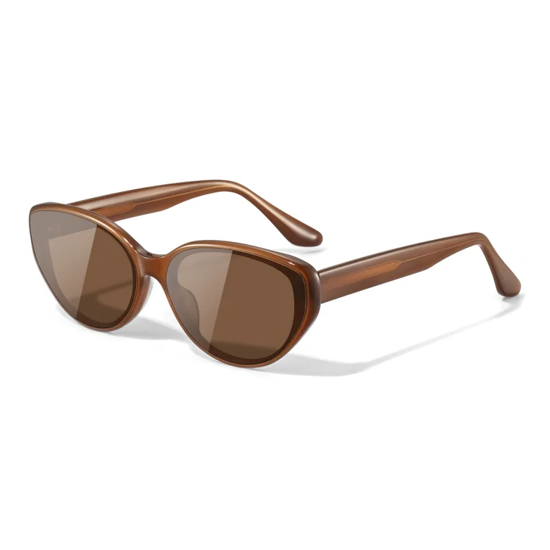 LASHION Plate Frame Cat Eye Sunglasses Women's-5