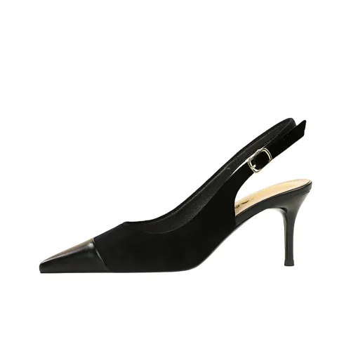 QITUMAUL Slim Heel High Heels 7cm Women's