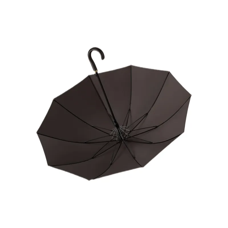 NingYi High End Curved Handle Umbrella Golf Umbrella Business Double Umbrella Straight Pole Umbrella-5