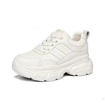 Golden Silk Rabbit Anti-Slip And Wear-Resistant Height Increasing Low-Top Chunky Sneakers Women's