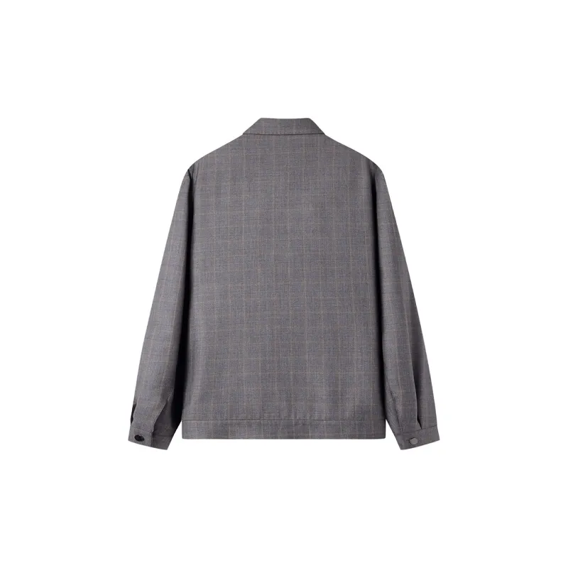 FIRS Jackets Coats Men's Gray Plaid-1