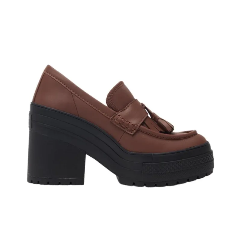 Converse Women's Chuck 70 De Luxe Heel Loafer Platform Low 'Dark Roast' Women's-1