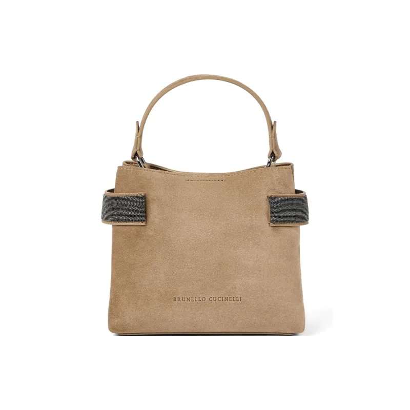 Brunello Cucinelli Sequin embellished Leather Tote Bag-1
