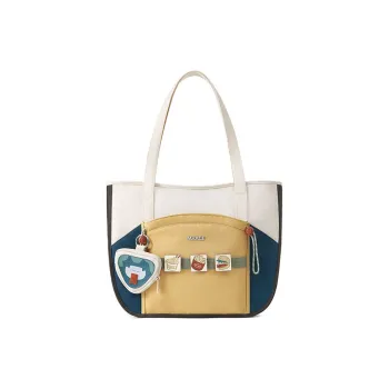 MR.ACE HOMME Fabric Large Capacity Handbag Shoulder Bag Stylish Canvas Bag Regular Women's Sunset Blue