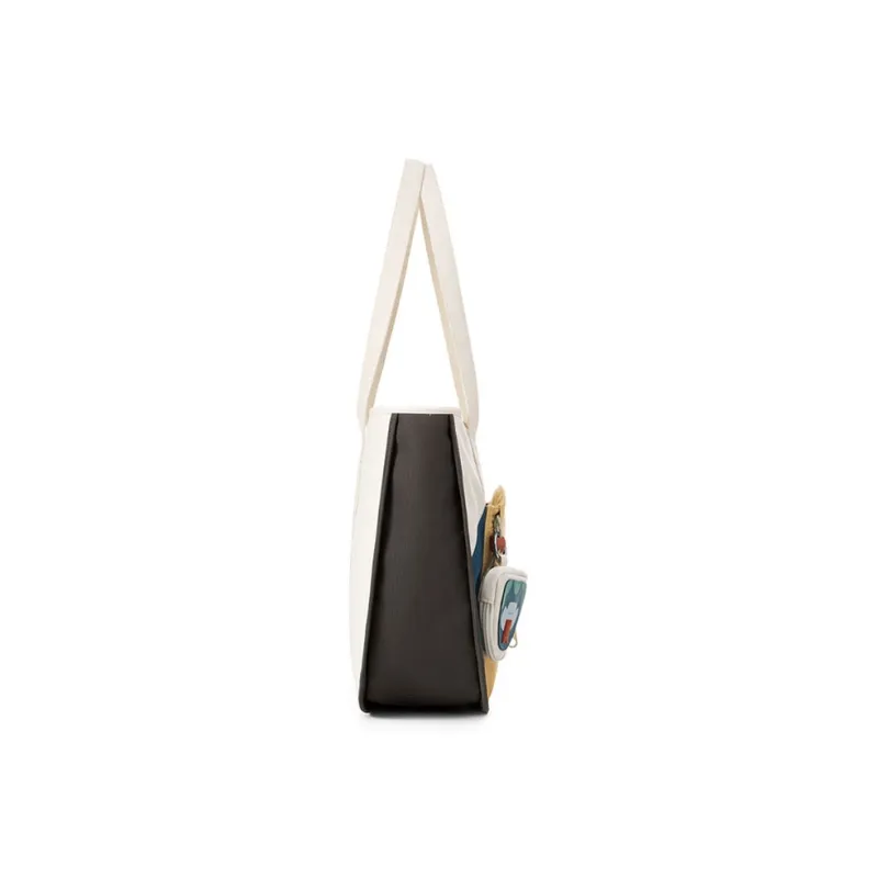 MR.ACE HOMME Fabric Large Capacity Handbag Shoulder Bag Stylish Canvas Bag Regular Women's Sunset Blue-2