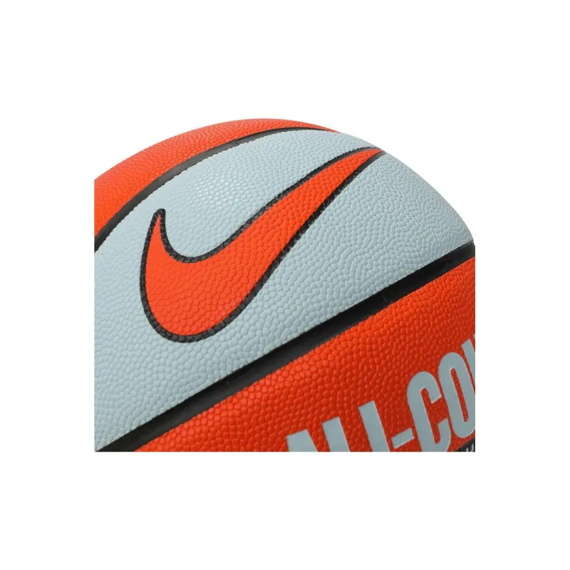 Nike Artificial Leather Basketball Orange Gray Size 7 Training Unisex-4