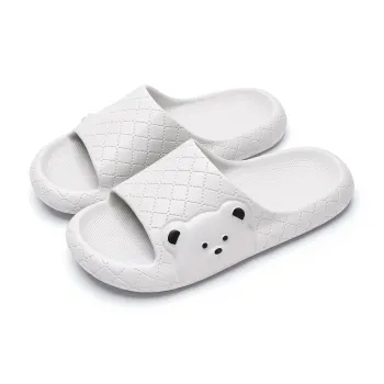 Soft Soft And Cute Round Tip Bear Slippers Summer Home Squashy And Bouncy Feeling Slippers