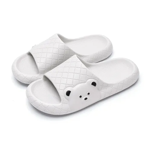Soft Soft And Cute Round Tip Bear Slippers Summer Home Squashy And Bouncy Feeling Slippers
