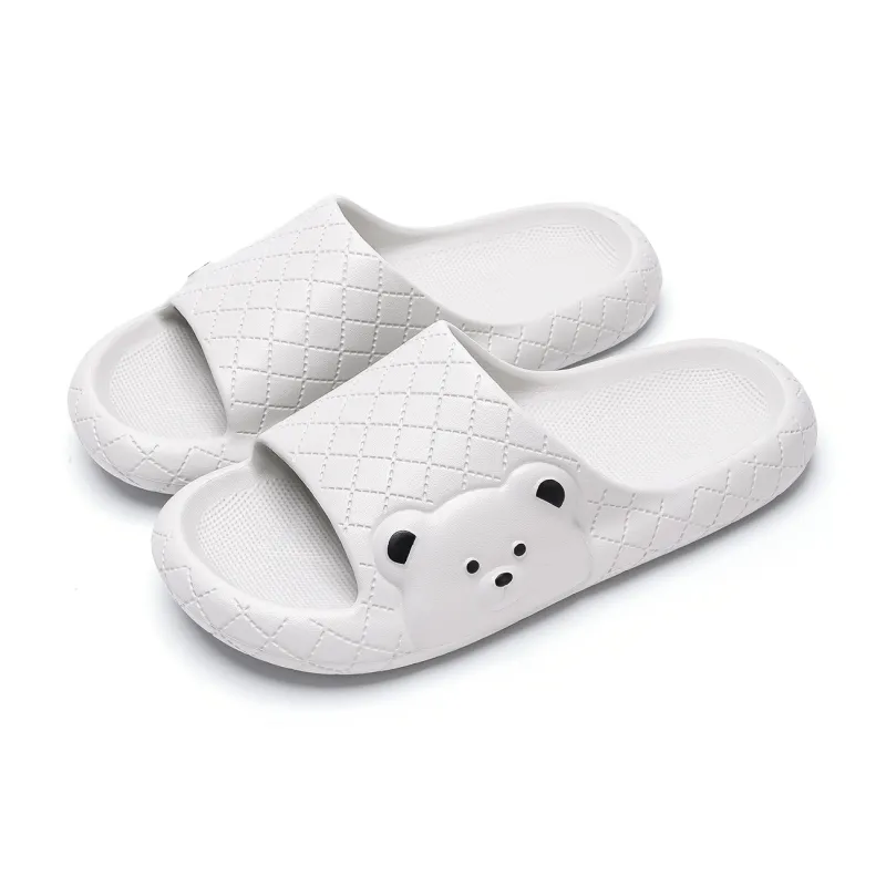 Soft Soft And Cute Round Tip Bear Slippers Summer Home Squashy And Bouncy Feeling Slippers-27