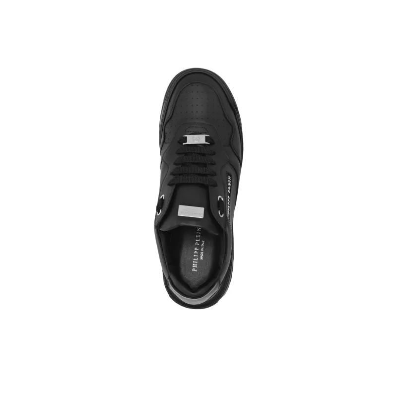 PHILIPP PLEIN Low Top Skateboard Shoes Men's Black-3