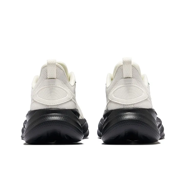 Erke Cushioning Breathable Rebound Low-Top Casual Running Shoes Women's Microcrystal White/Jet Black-3