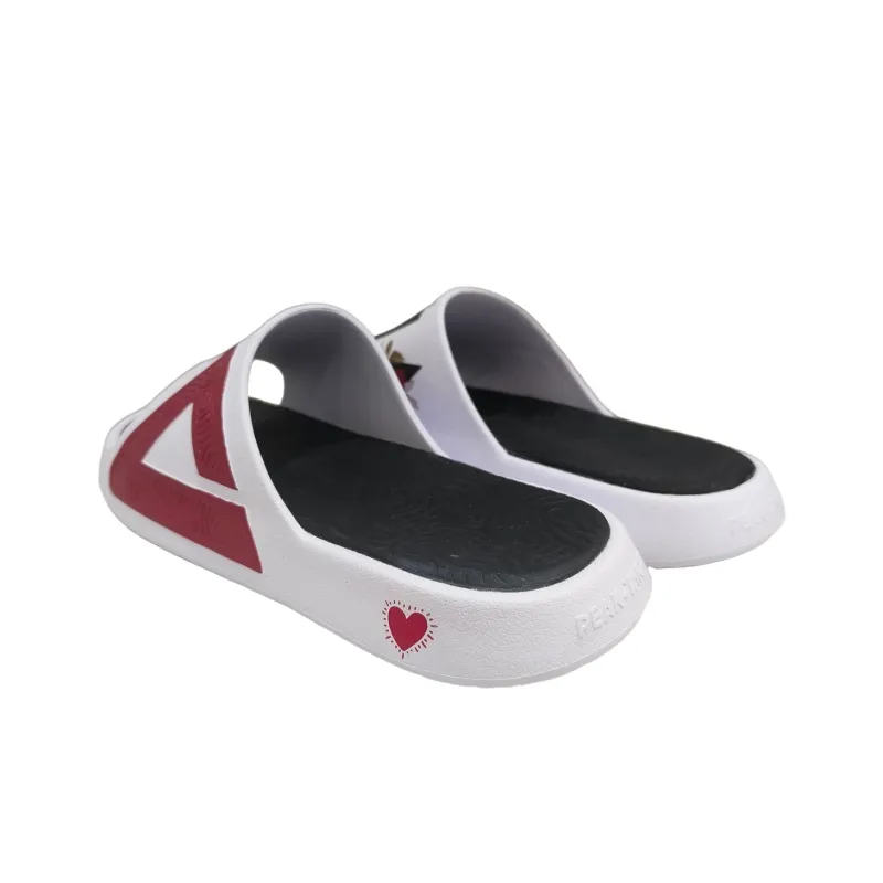 PEAK State Pole Slip-Resistant Odor-Resistant Abrasion-Resistant Slide Slippers Women's White Red Black-3