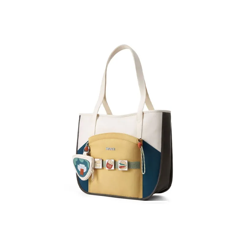 MR.ACE HOMME Fabric Large Capacity Handbag Shoulder Bag Stylish Canvas Bag Regular Women's Sunset Blue-1