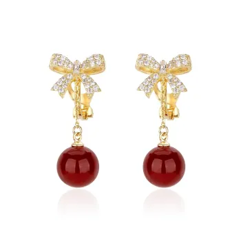 Mofei Alloy Clip On Earrings Women's