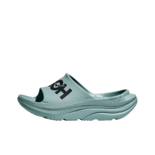 HOKA ONE ONE Slip Resistant Slide Slippers Men's Black Green