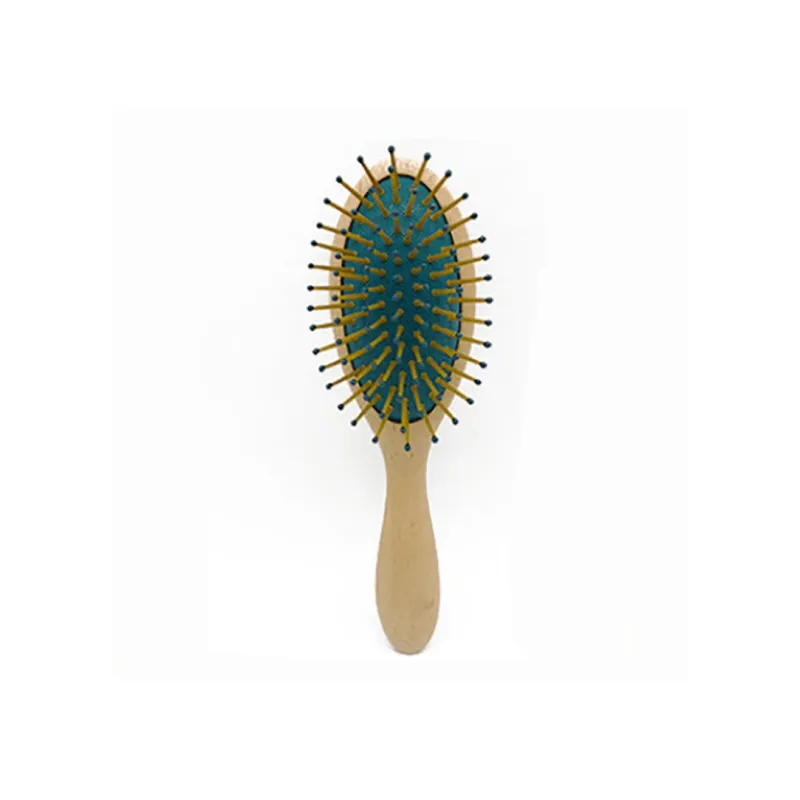 XIBI High End Air Cushion Comb Oval Smooth Commute With Travel Bag Beech Wood Massage Head-6