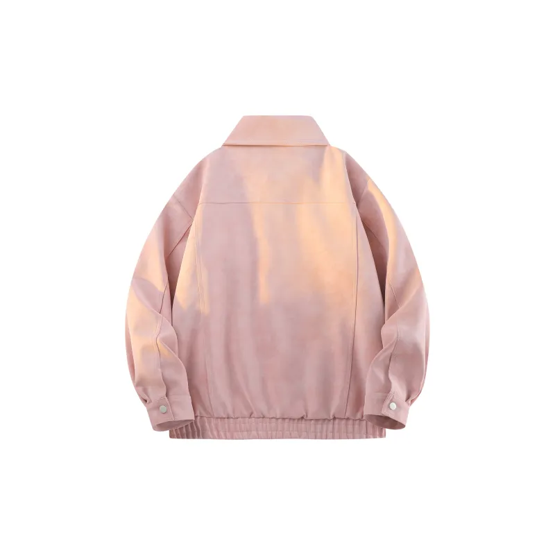 AKIN Leather Jacket Unisex Pink-1