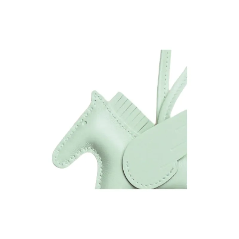 HERMES Rodeo Pegase Milo Lambskin Swift Leather Pendant Bag Accessories Small Size Women's Spicy Mint Green-1