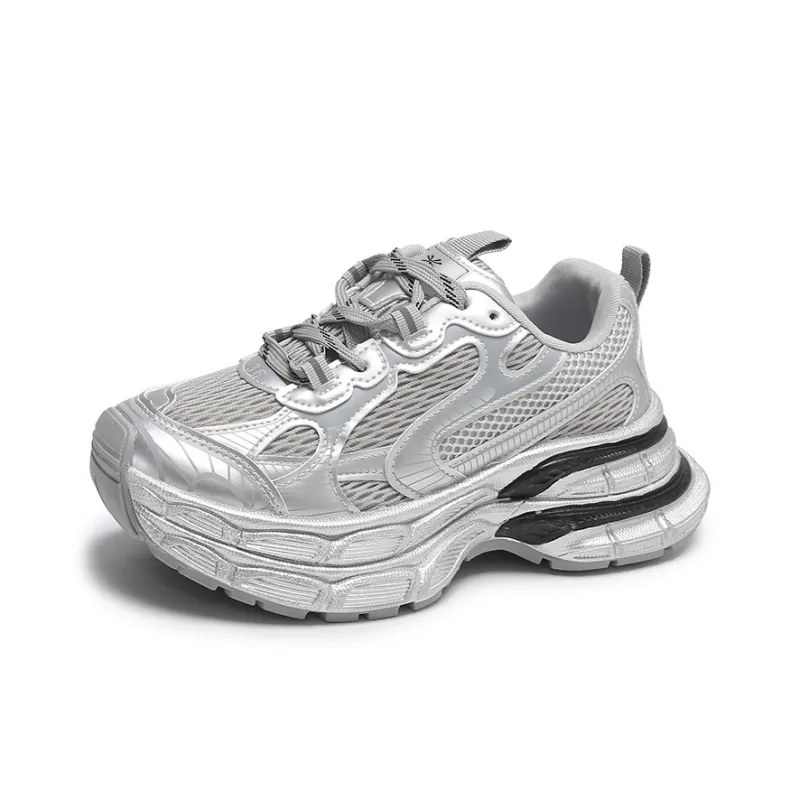 YUZHAOLIN Anti-Slip And Wear-Resistant Height Increasing Low-Top Chunky Sneakers Women's-6