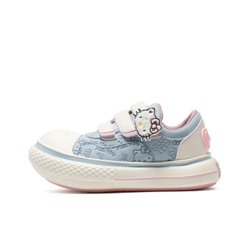 Hellokitty x OLD ORDER Wear Resistant Height Increasing Low Top Canvas Shoes Women's Blue
