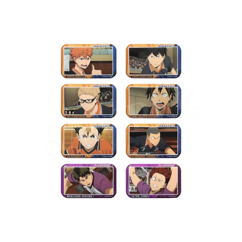 BOOM COMIC Shoyo Hinata, Ryunosuke Tanaka, Tobio Kageyama Haikyuu!! S3 Keyframes Badges-10
