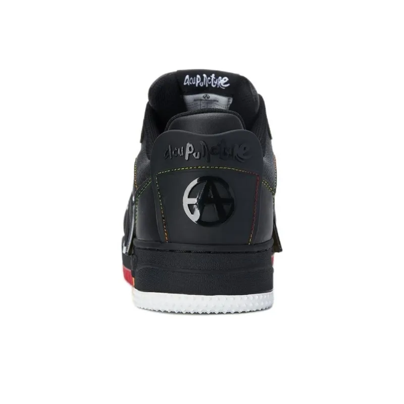 Acupuncture LOLA SNEAK Low-Top Skateboard Shoes Unisex Black-3
