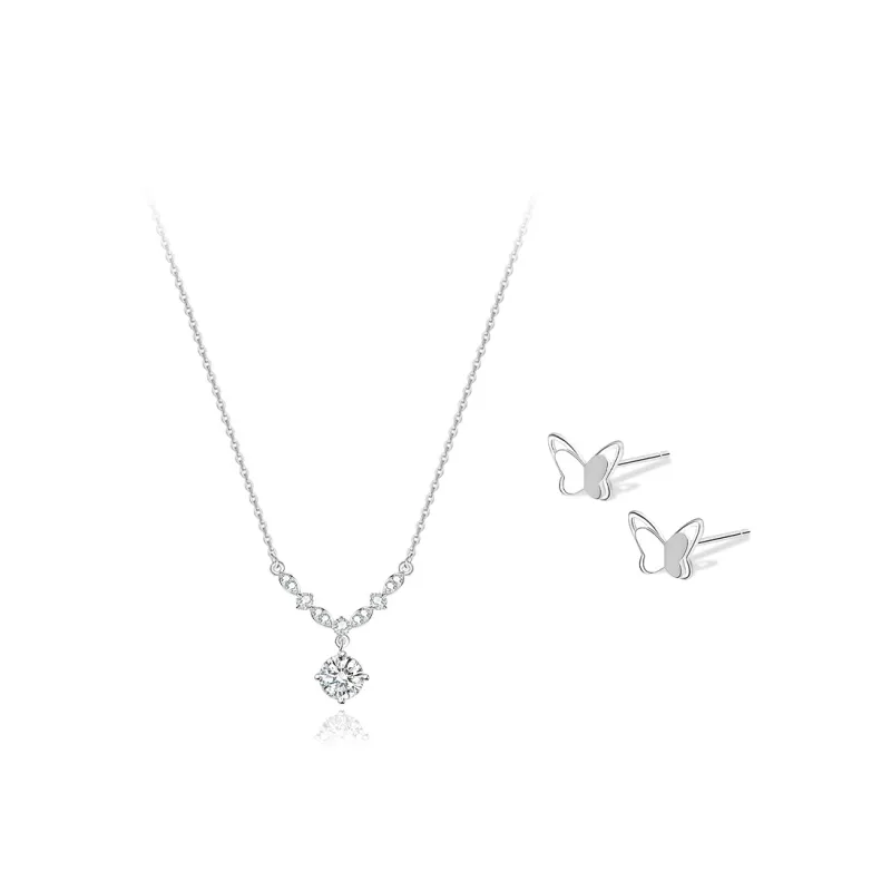 KUMET Sterling Silver Necklaces Women's Anniversary Love Confession Box-0