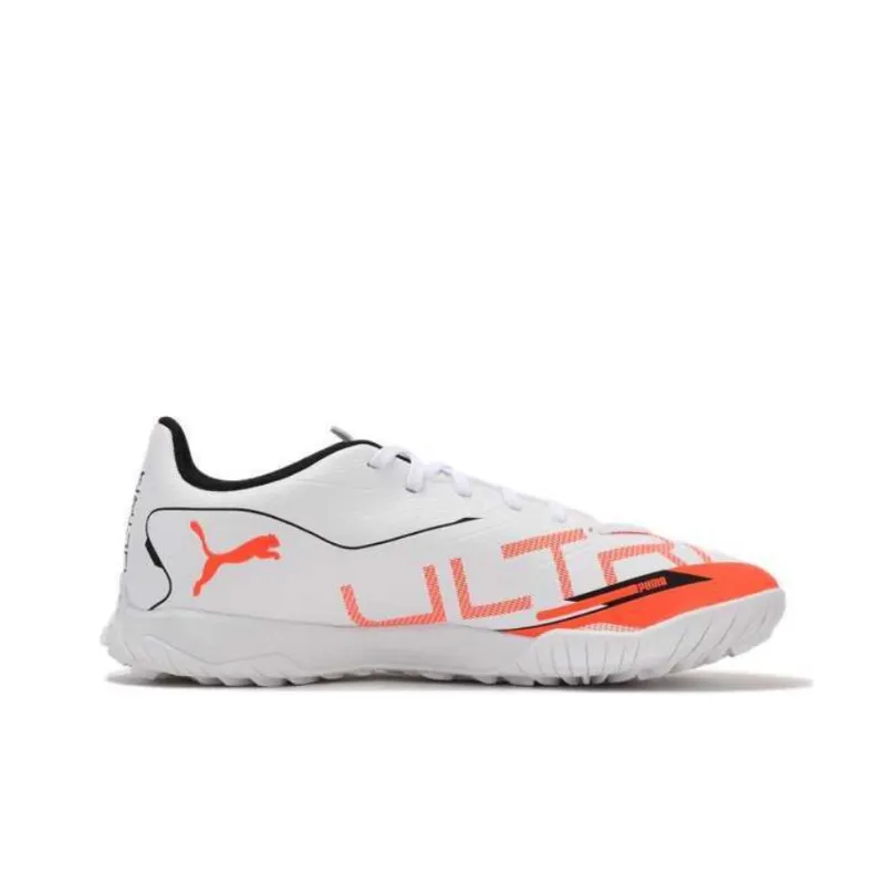 PUMA Ultra 5 TT Rubber Broken Studs Anti-Slip Wear-Resistant Soccer Shoes Unisex White-1