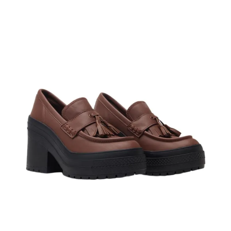 Converse Women's Chuck 70 De Luxe Heel Loafer Platform Low 'Dark Roast' Women's-2