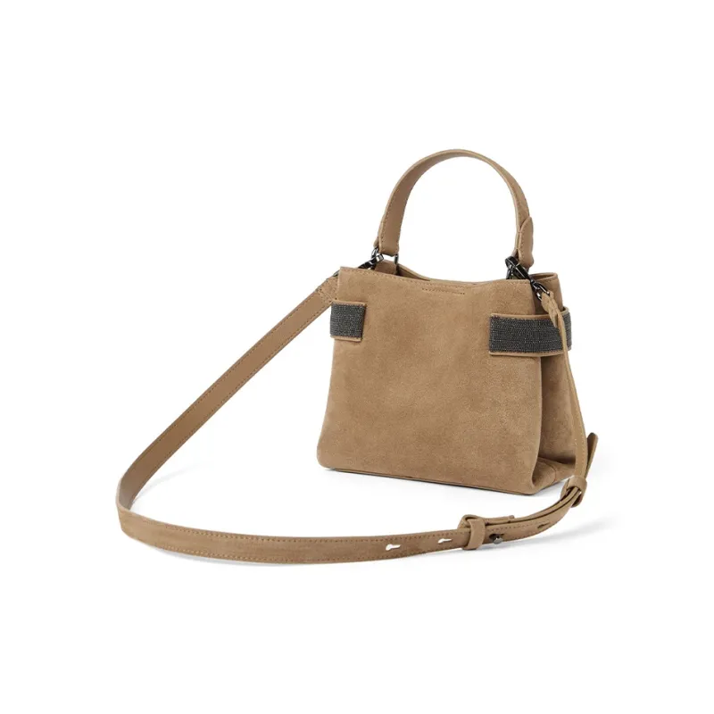 Brunello Cucinelli Sequin embellished Leather Tote Bag-2