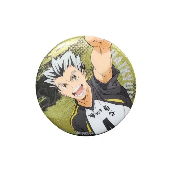 BOOM COMIC Haikyuu!! S4 Action Illustration Brushed Silver Onion Badges